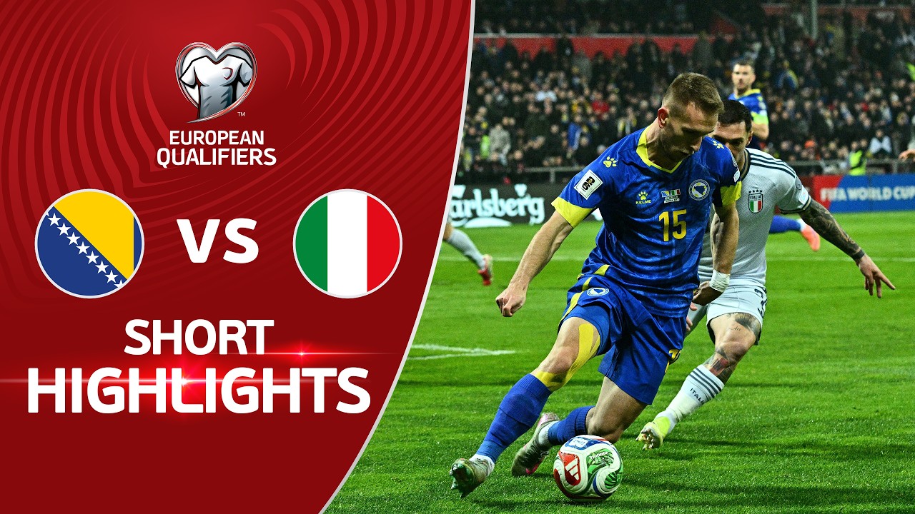 [Highlight] World Cup 2026 European Qualifiers : Bosnia and Herzegovina vs Italy (01-04-69)