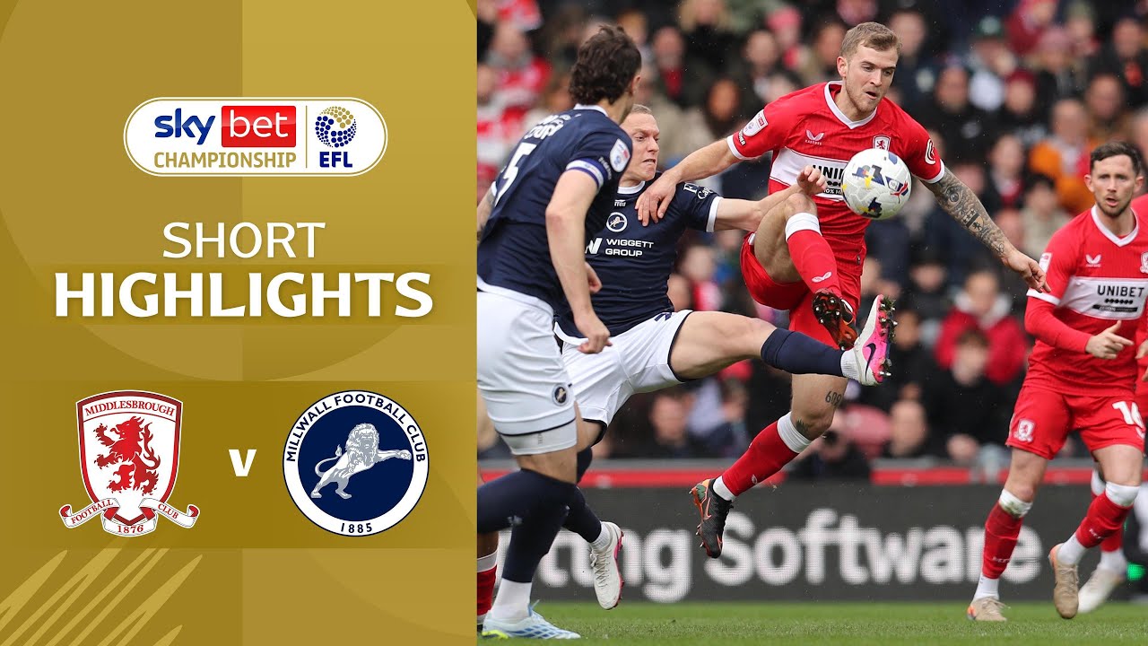 [Highlight] EFL Championship : Middlesbrough vs Millwall (03-04-69)
