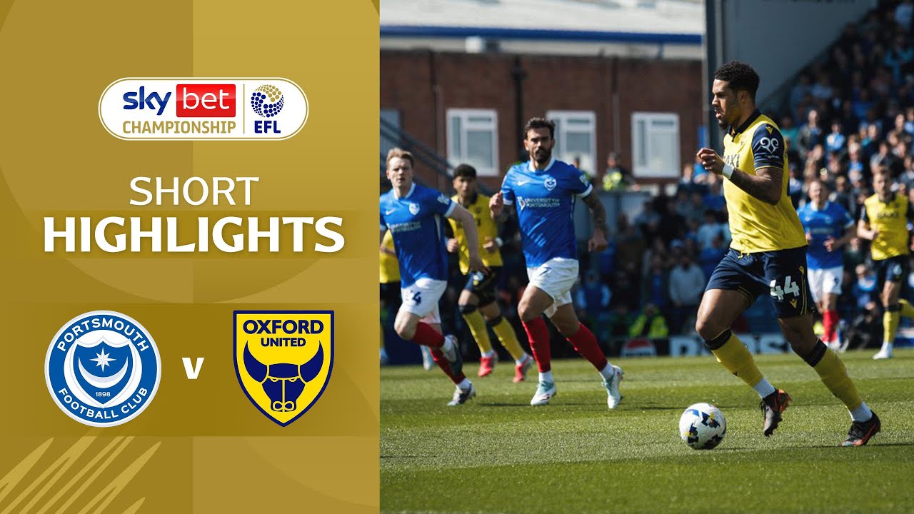 [Highlight] EFL Championship : Portsmouth vs Oxford United (06-04-69)